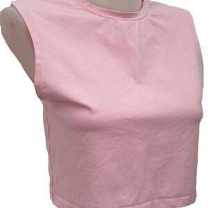 Zara pink crop top size M